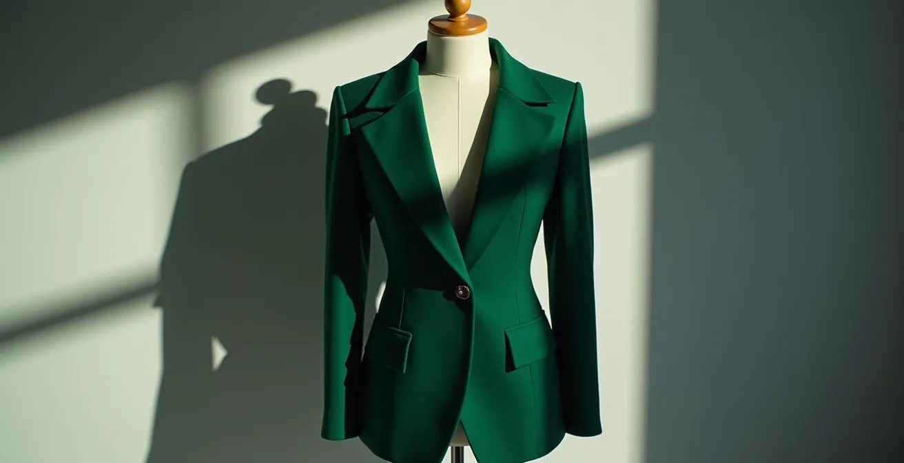 Power-Dressing der 80er Jahre mit markanten Schulterpolstern