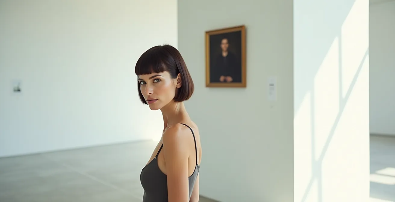 Ultra-präziser Blunt Cut mit architektonischer Bauhaus-Ästhetik