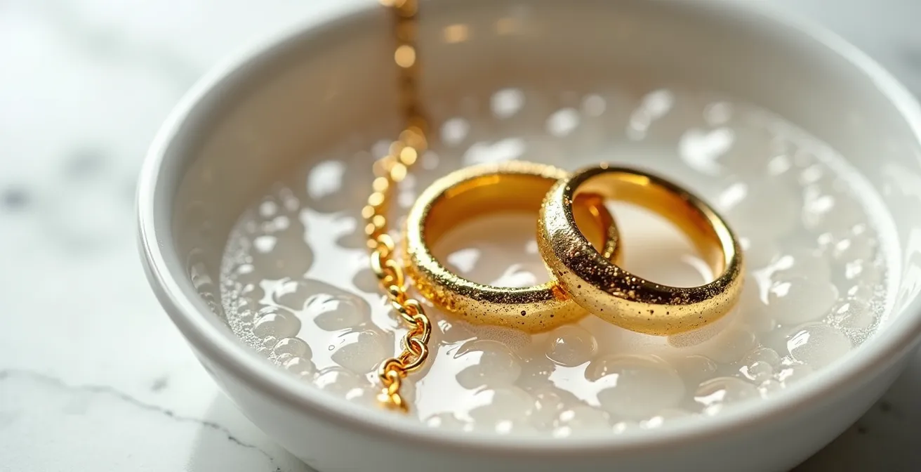 Goldschmuckreinigung mit natürlichen Hausmitteln