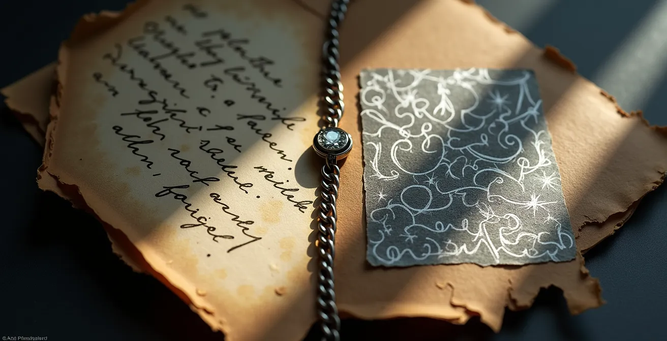 Nahaufnahme einer Schmuckgravur mit handschriftlicher Botschaft im Entstehungsprozess