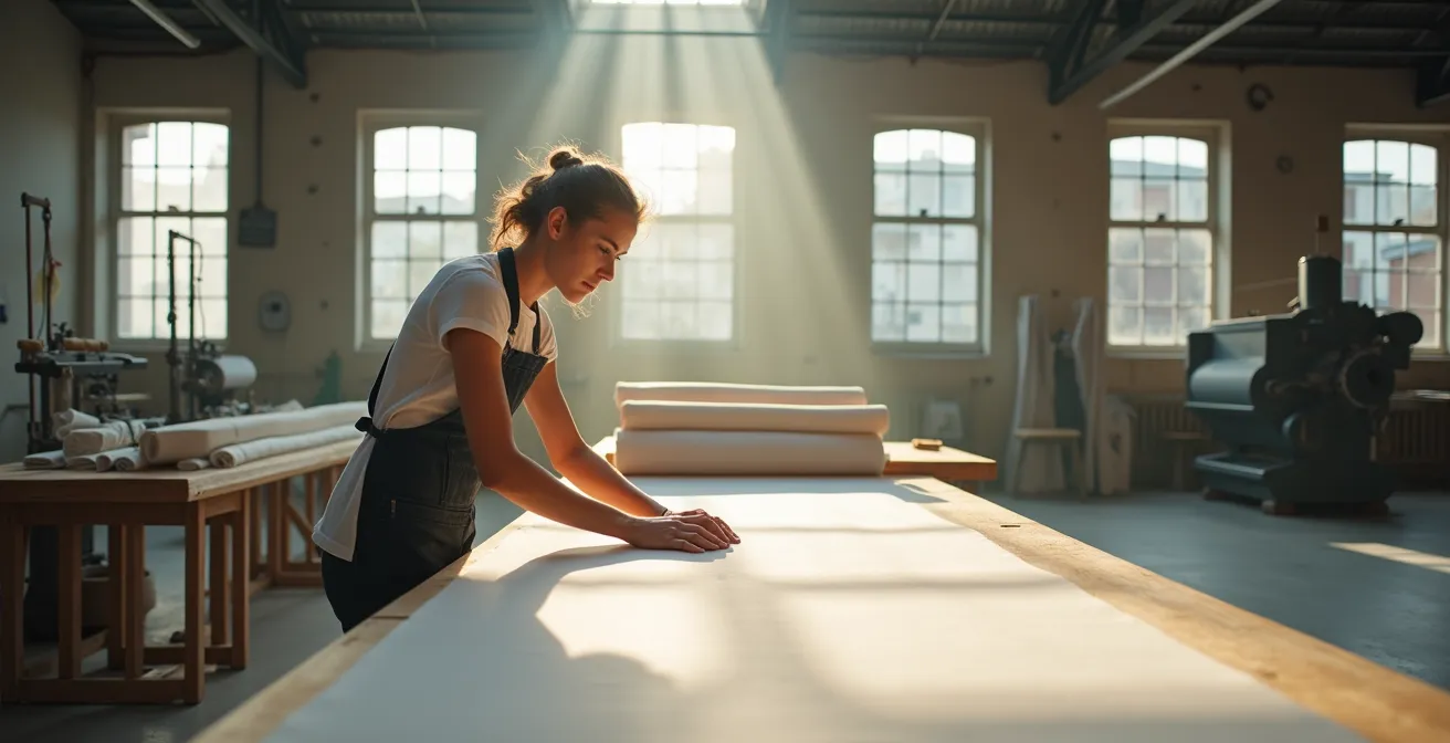 Handwerkliche Textilproduktion in deutscher Manufaktur