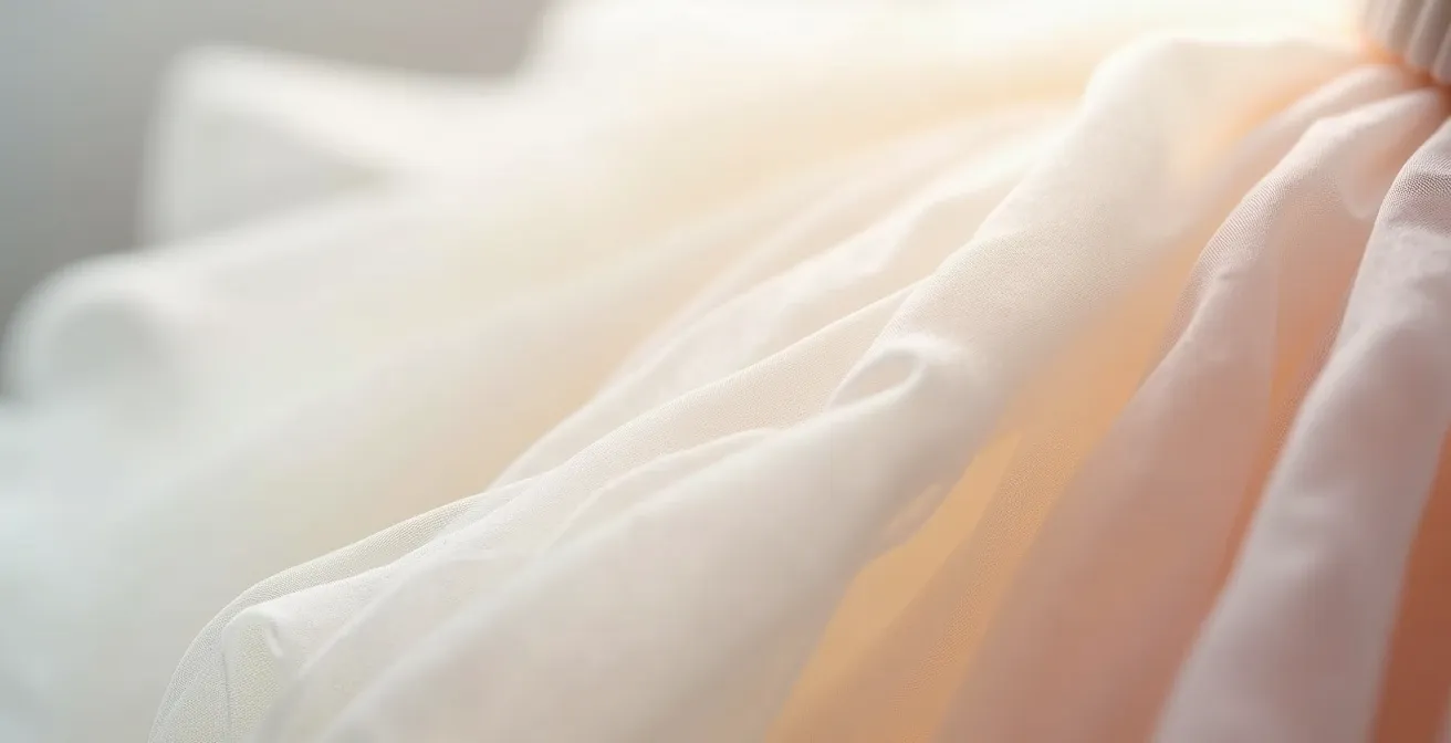 Detailaufnahme verschiedener Petticoat-Materialien und Volumen im Vergleich